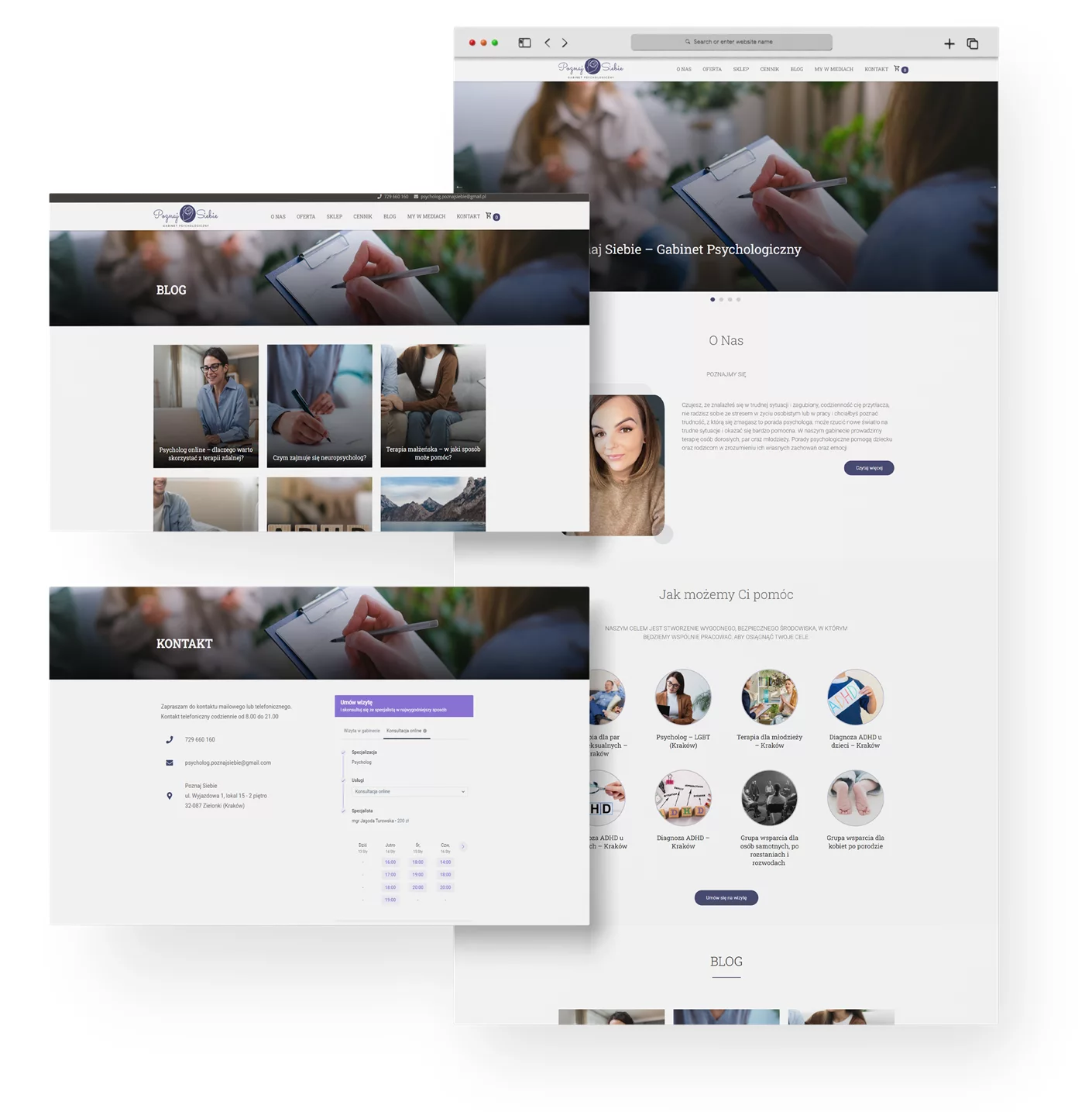 Projekt strony dla psychologa